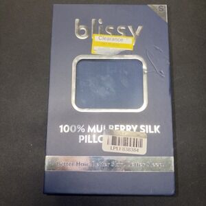 Blissy Standard 100% Mulberry Silk Pillowcase Navy Blue 20691